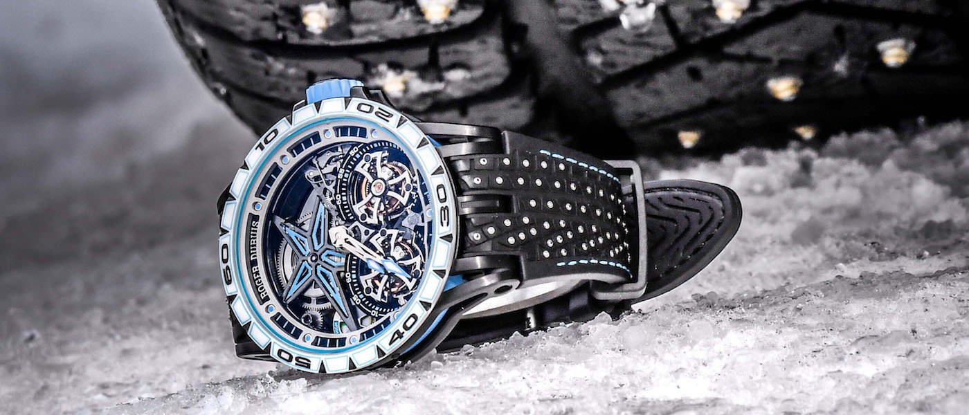 Итальянский роман Roger Dubuis продолжается с Excalibur Spider Pirelli SOTTOZERO