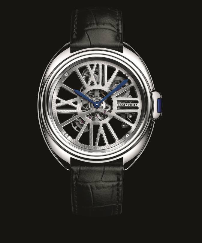 MONTRE CLÉ OT CARTIER SQUELETTE AUTOMATIQUE