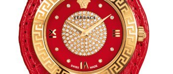 Часы V-Signature Christmas Edition (красные) от Versace