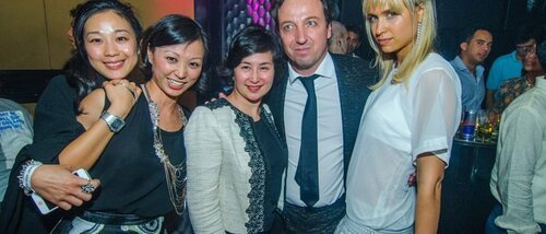 Гости с Эманнуелем Перротином (Emmanuel Perrotin) на приеме у Richard Mille