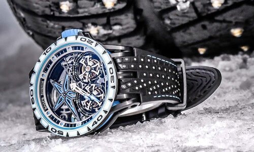 Итальянский роман Roger Dubuis продолжается с Excalibur Spider Pirelli SOTTOZERO