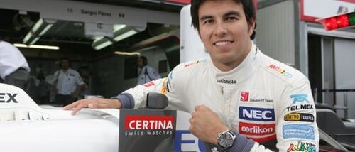 Серхио Перес в новых часах DS Podium GMT от Certina, выпущенных ограниченной серией