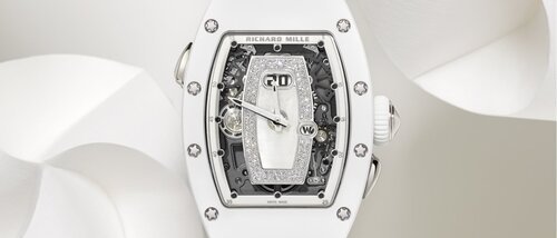 Женские часы Richard Mille: новая модель RM 037 из белой керамики, автоматические