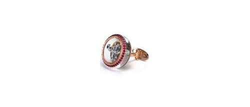 Запонки Tourbillon из розового золота с рубинами от TF Est. 1968
