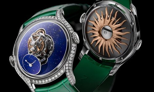 Новые мощные MB&F с циферблатом из ляпис-лазури