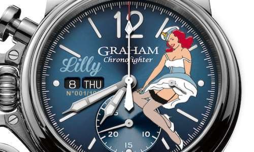 Graham и ностальгические часы Chronofighter Vintage Nose Art