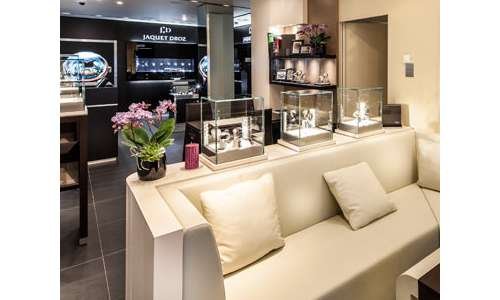 Открытие совместного бутика Glashütte Original и Jaquet Droz в Женеве