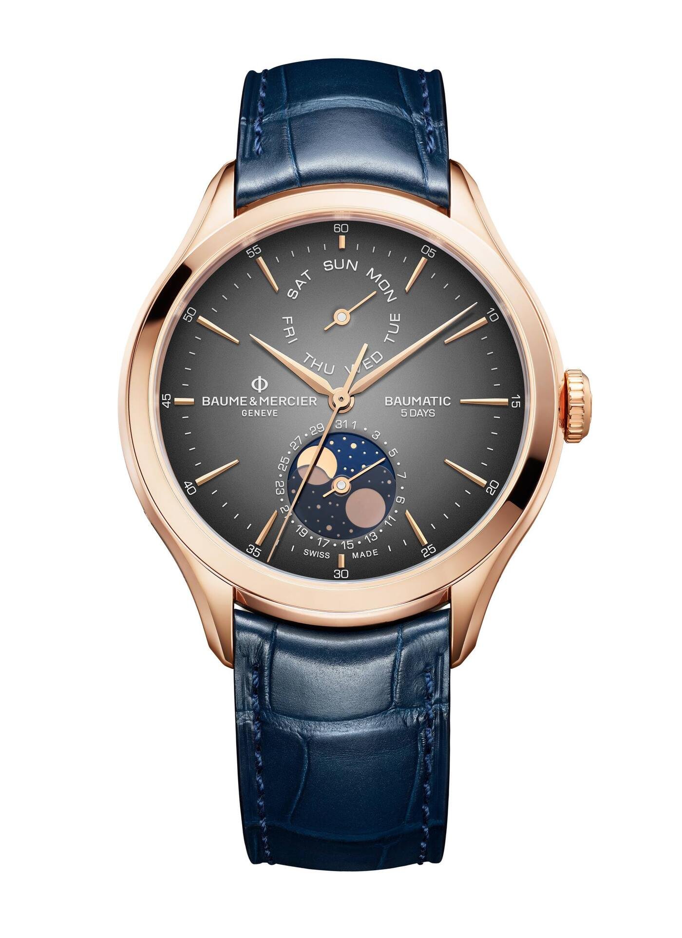 Baume & Mercier Clifton Baumatic day-date, moon-phase
