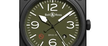 Часы BR03-92 Ceramic Military Type (высокопрочная ткань цвета хаки) от Bell & Ross
