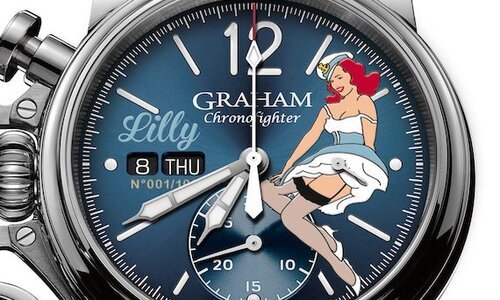 Graham и ностальгические часы Chronofighter Vintage Nose Art