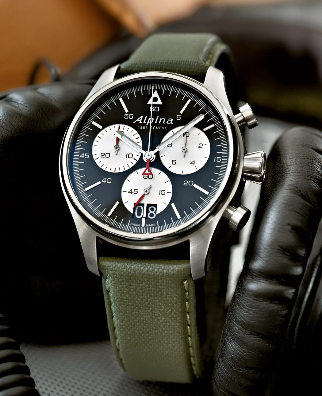 STARTIMER PILOT CHRONOGRAPH GRANDE DATE OT Alpina
