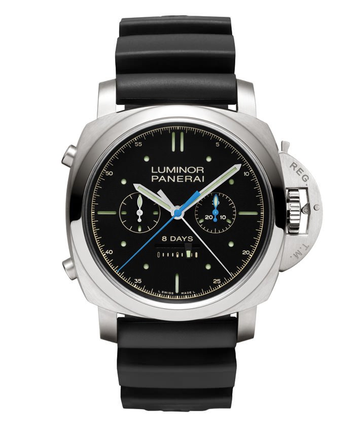 LUMINOR 1950 RATTRAPANTE 8 DAYS TITANIO от Panerai 