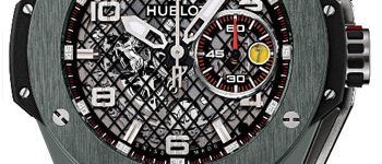 Часы Big Bang Ferrari Grey Ceramic от Hublot (вид спереди)