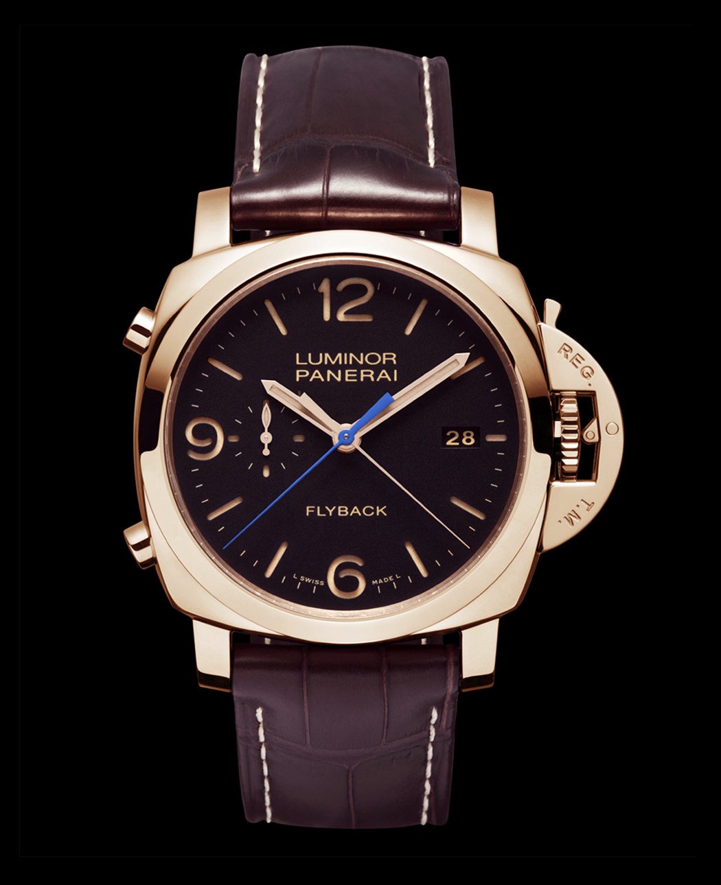 LUMINOR 1950 3 DAYS CHRONO FLYBACK AUTOMATIC ORO ROSSO (44mm) OT Panerai