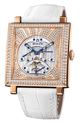 HERIOS TRIRETROGRADE SECONDS SKELETON HAUTE JOAILLERIE от Milus
