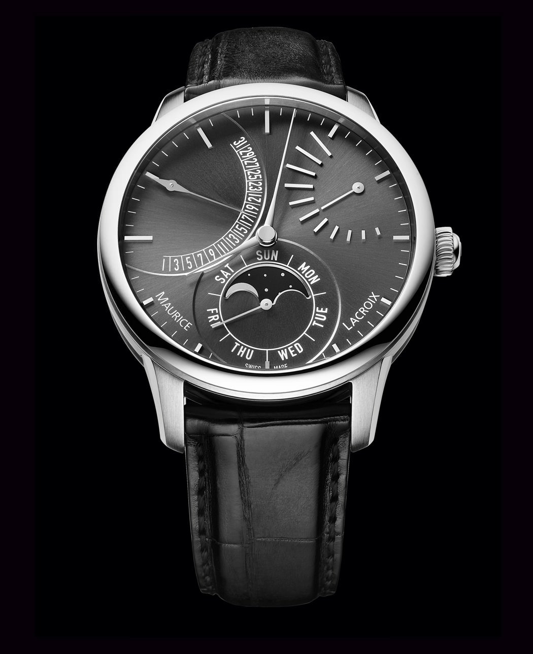 MASTERPIECE LUNE RETROGRADE SILVER DIAL от Maurice Lacroix
