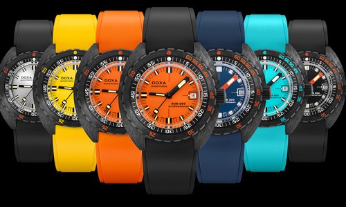 The Doxa SUB 300 carbon COSC в новых цветах