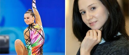 Слева: Любовь Черкашина на Олимпиаде в Пекине/Китай, 2008 – Справа: Любовь Черкашина в часах RSW Loop