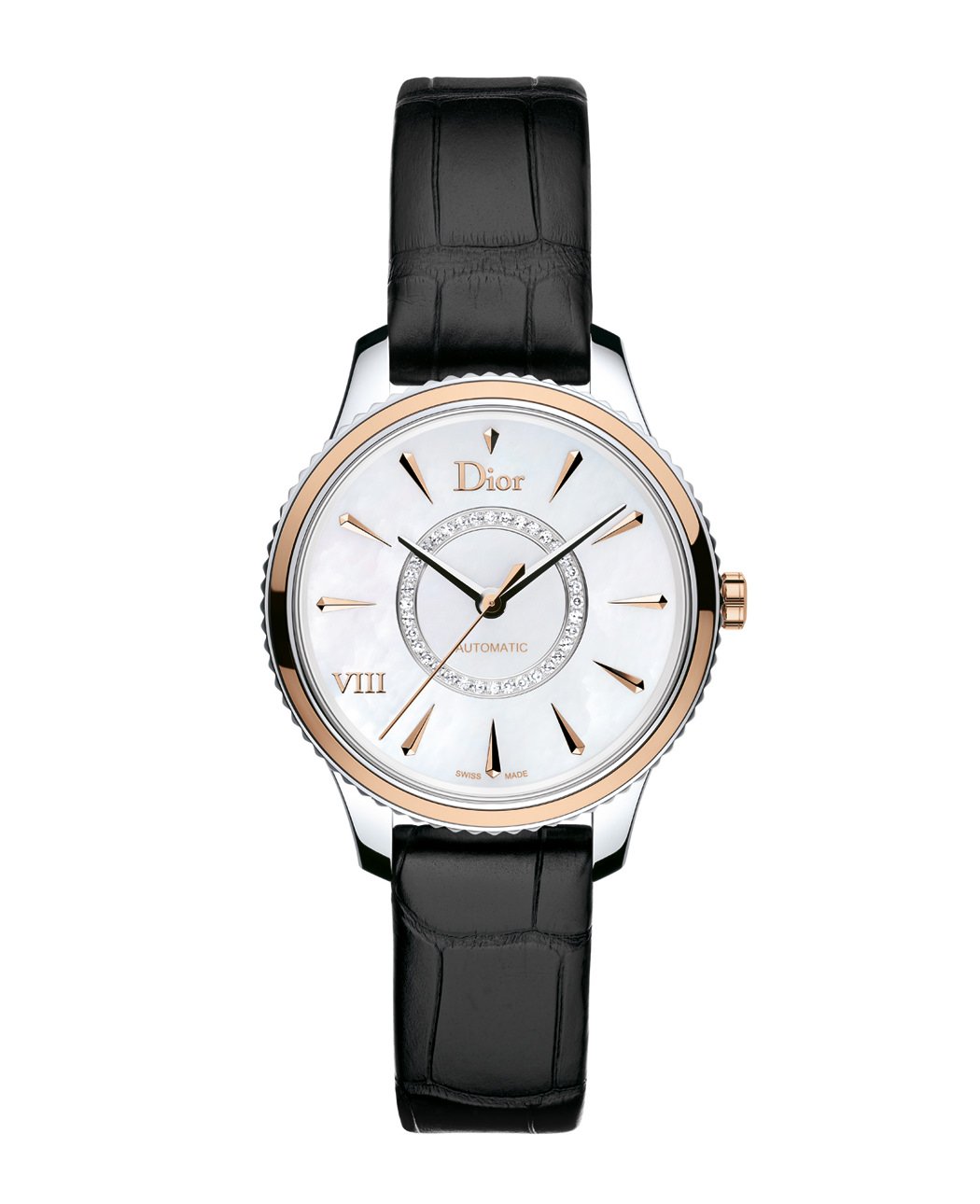 VIII MONTAIGNE (STEEL AND PINK GOLD) OT Dior