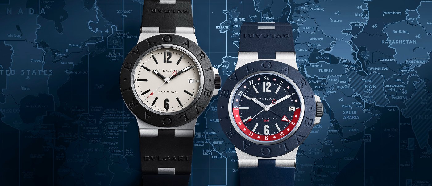 Знакомство с новыми часами Aluminium GMT от Bulgari