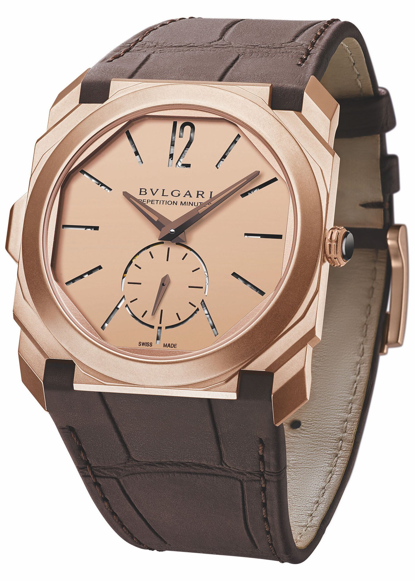 Bulgari Octo Finissimo Minute Repeater in sandblasted rose gold