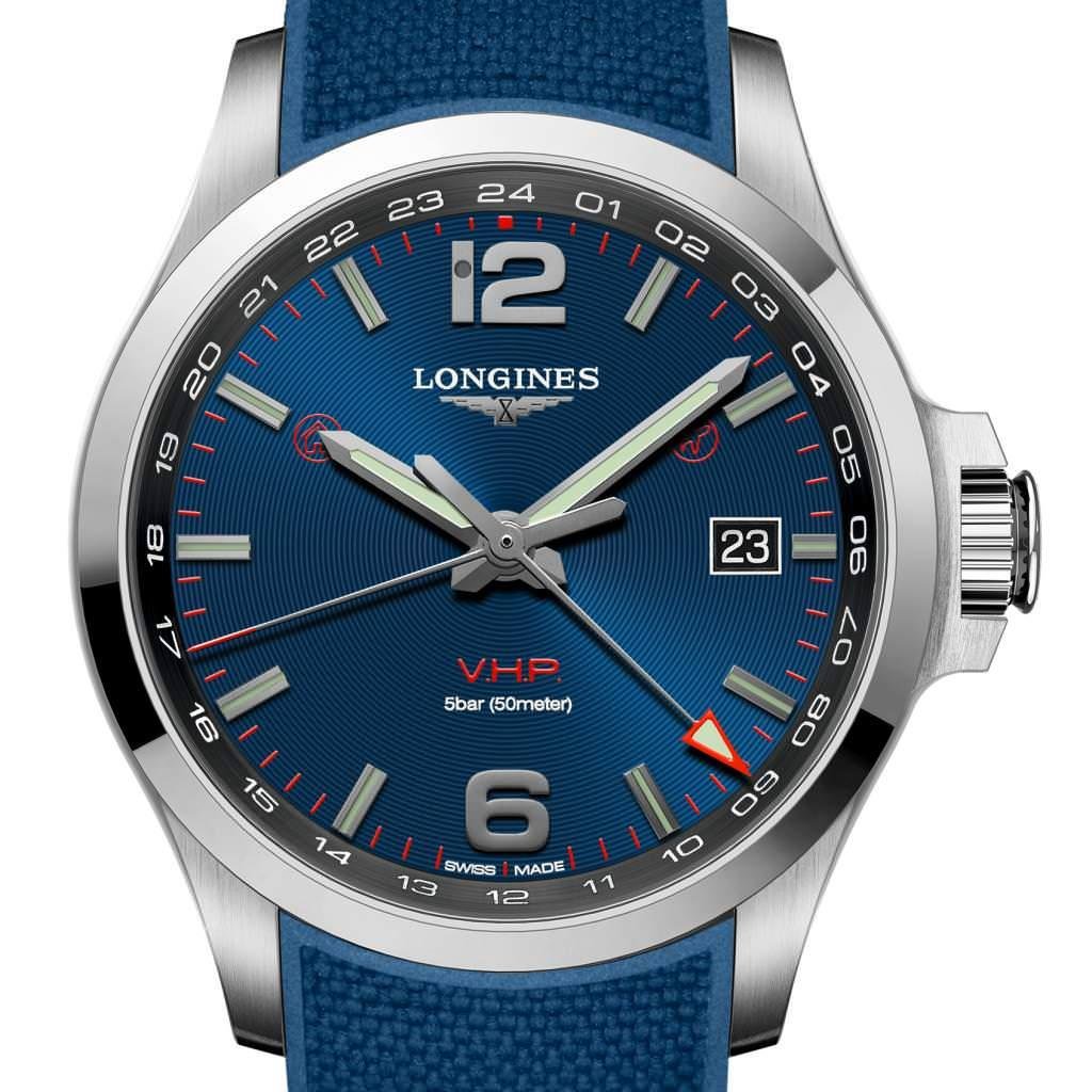 Conquest V.H.P. GMT flash setting от Longines