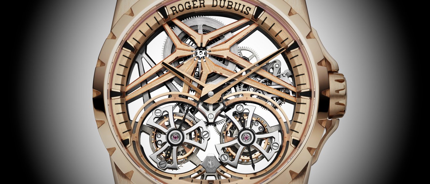 Скелетон с двойным парящим турбийоном Roger Dubuis Excalibur 