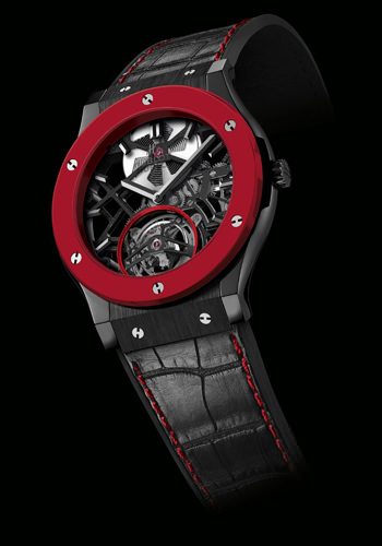 RED 'N' BLACK SKELETON TOURBILLON от Hublot