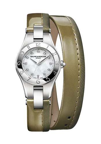 Оливковый зеленый ремешок Linea от Baume & Mercier