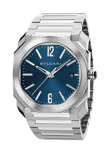 Часы Octo от Bulgari (синий циферблат) - Pre-Baselworld 2015