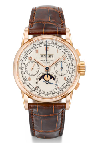 Часы из розового золота с вечным календарем и фазами Луны 1951 года от Patek Philippe, Ref. 2499