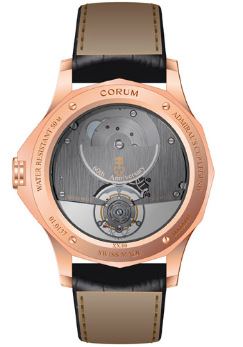 Часы Admiral's Cup Legend 42 Flying Tourbillon от Corum (вид сзади)