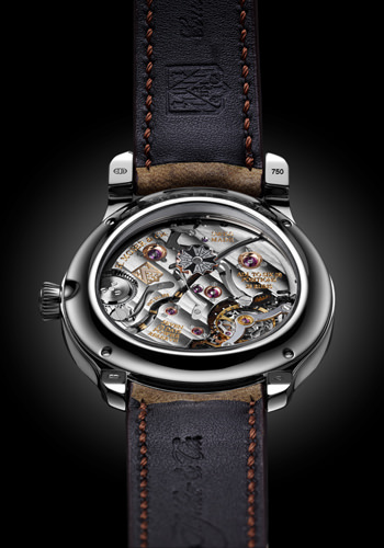 Часы Endeavour Perpetual Calendar Funky Blue от H. Moser & Cie. (вид сзади)