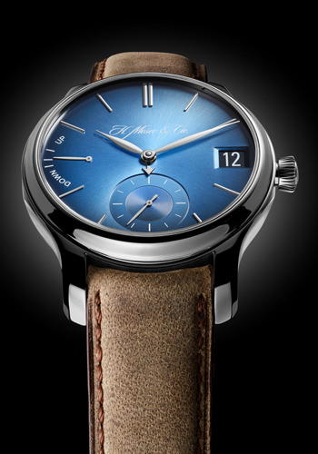 Часы Endeavour Perpetual Calendar Funky Blue от H. Moser & Cie. (вид спереди)