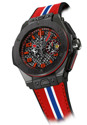 Часы Big Bang Ferrari Black Ceramic от Hublot (вид сбоку)