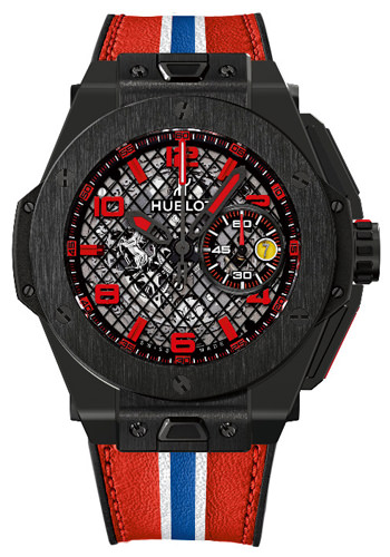 Часы Big Bang Ferrari Black Ceramic от Hublot (вид спереди)