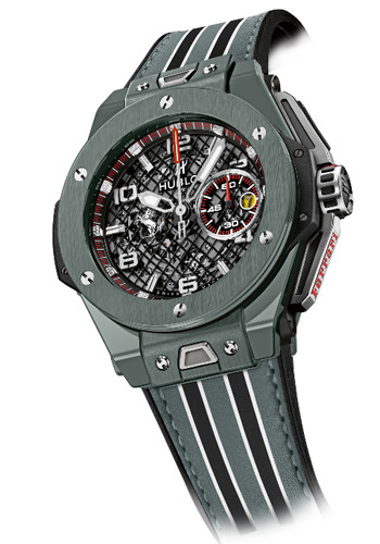 Часы Big Bang Ferrari Grey Ceramic от Hublot (вид сбоку)