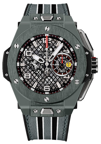 Часы Big Bang Ferrari Grey Ceramic от Hublot (вид спереди)