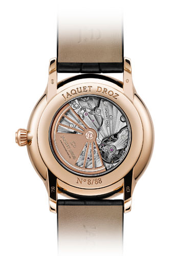 Часы Grande Seconde Deadbeat от Jaquet Droz (вид сзади)