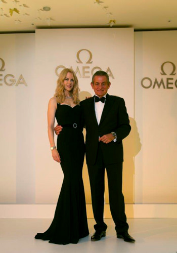 Николь Кидман и президент Omega Стивен Уркхарт