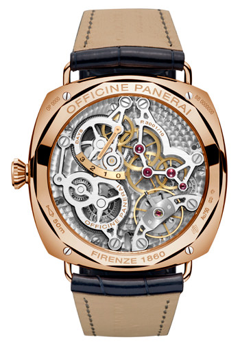 Часы Radiomir 3 Days GMT Oro Rosso 47 мм от Panerai (вид сзади)
