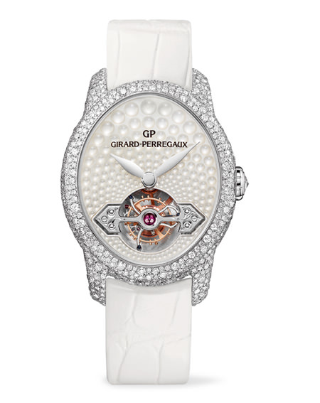 Cat's eye jewellery, турбийон с золотым мостом от Girard-Perregaux