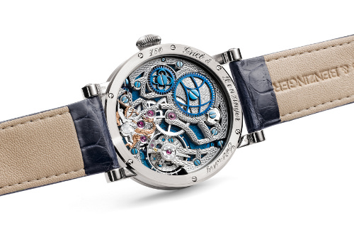 Скелетонизированный механизм часов St. George от GRIEB & BENZINGER 