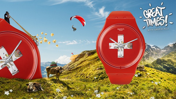 Реклама коллекции GRÜEZI ALL! от Swatch 