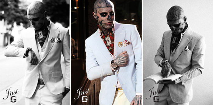 Рекламная кампания Just G Watch с участием Zombie Boy