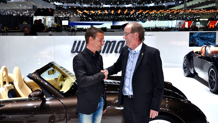 Арно Февр и Фридхельм Визманн на 2013 Motor Show в Женеве