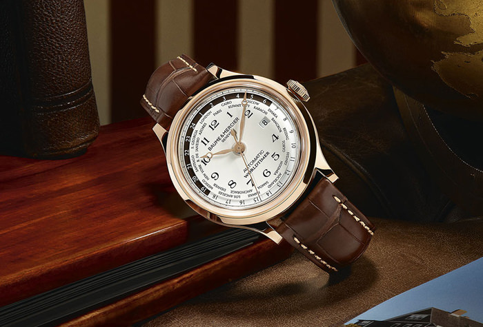 Capeland Worldtimer с корпусом из красного золота от Baume & Mercier