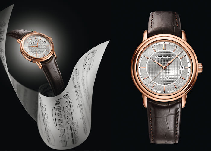 Maestro Trois Aiguilles Or Rose от Raymond Weil