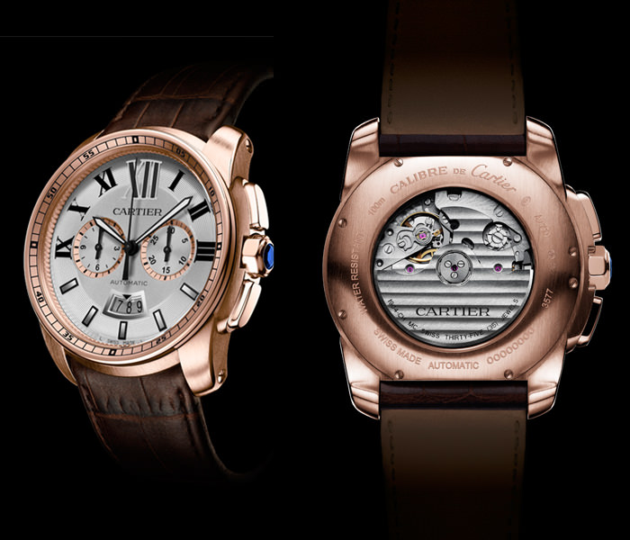 Хронограф Calibre de Cartier с мануфактурным механизмом 1904-CH MC © Cartier 2012