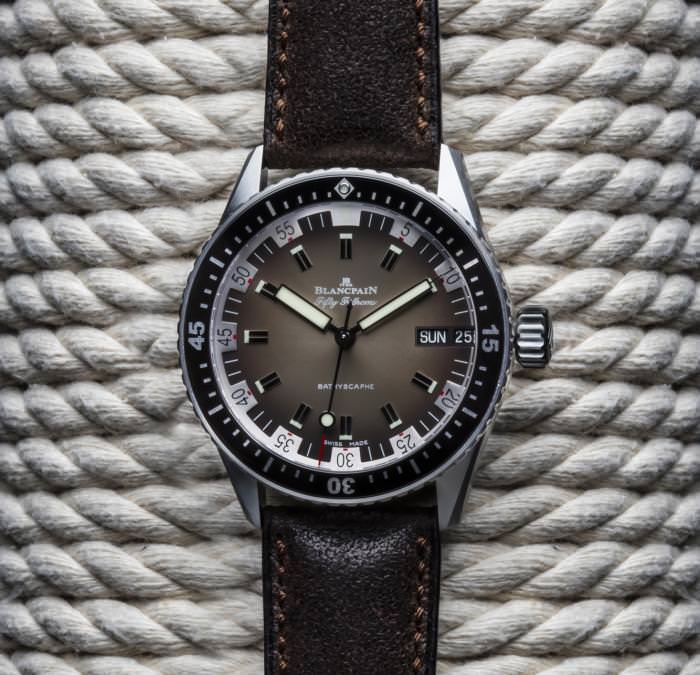 Fifty Fathoms Bathyscaphe Day Date от Blancpain в стиле 1970-х 